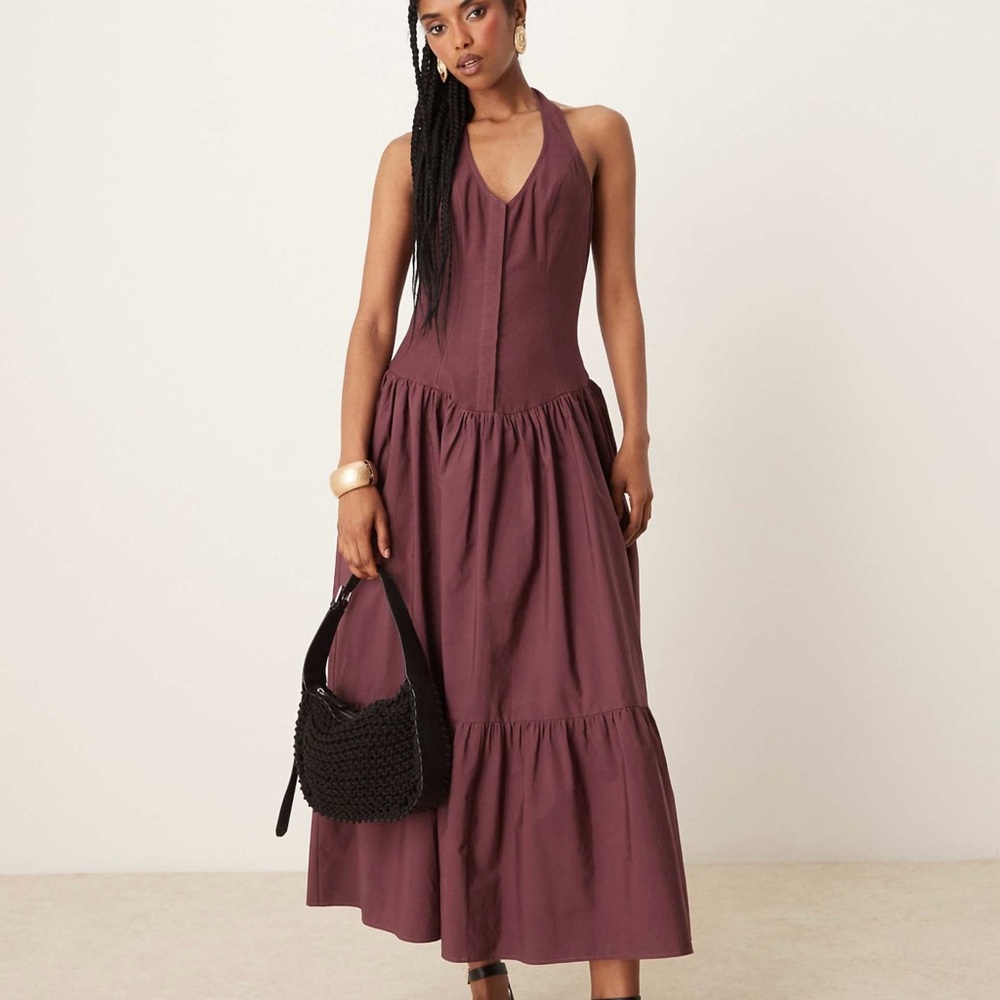 ASOS HALTER MAXI DRESS SIZE 6